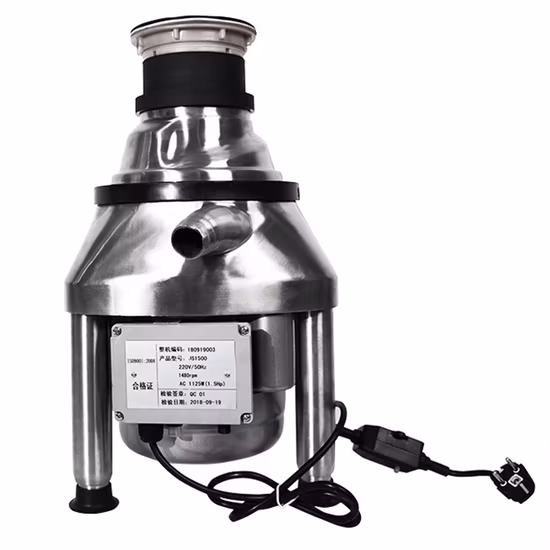 Unité commerciale de broyeur de déchets d'évier de cuisine 1,5 HP